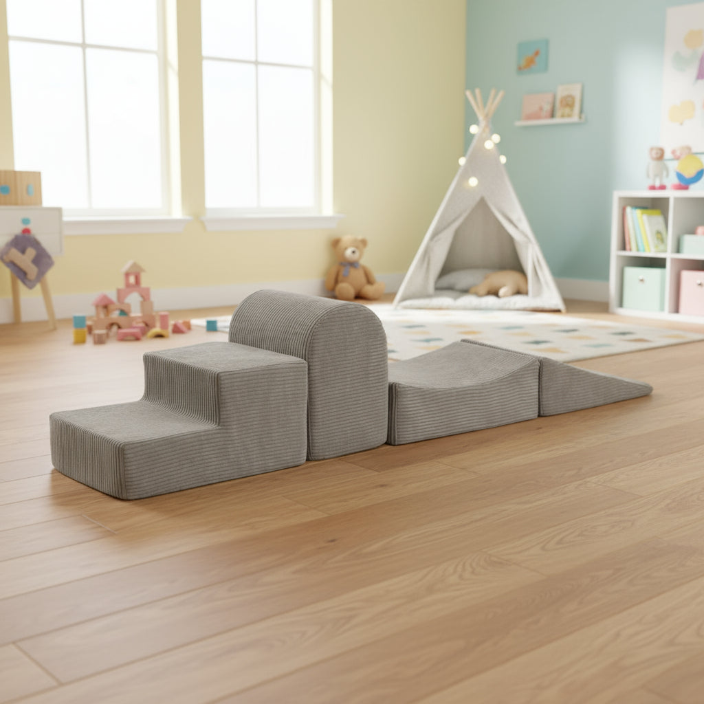 Beige mjuka skum byggklossar - 4 delar