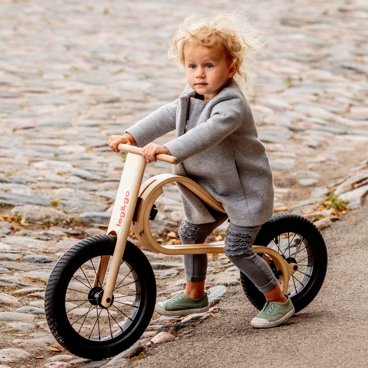 Leg&Go Springcykel i Trä - Omvandlingsbar Barncykel - 1 - 5 År