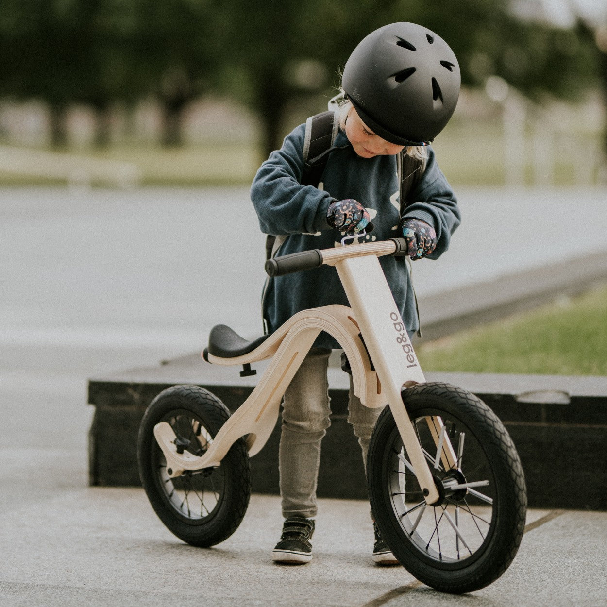 Leg&Go Springcykel i Trä - Omvandlingsbar Barncykel - 1 - 5 År