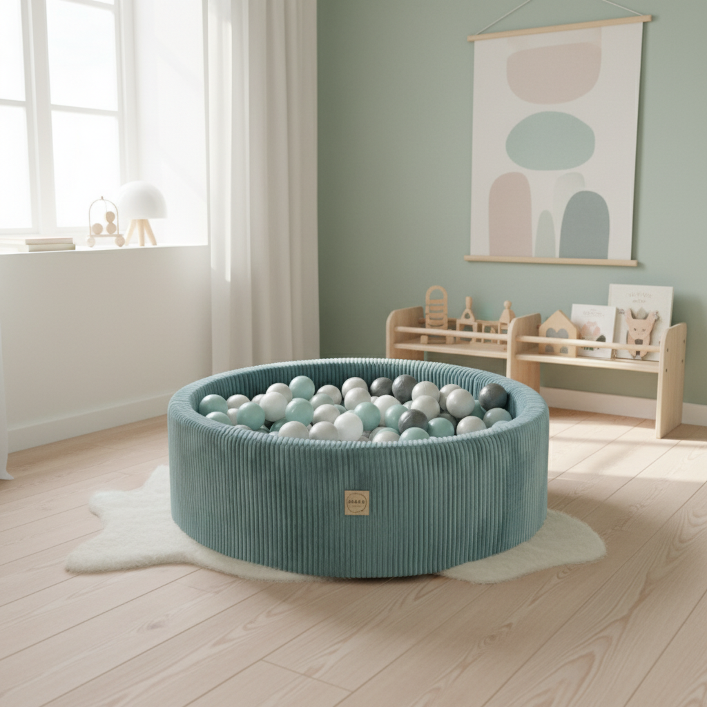 Turkost Bollhav med bollar