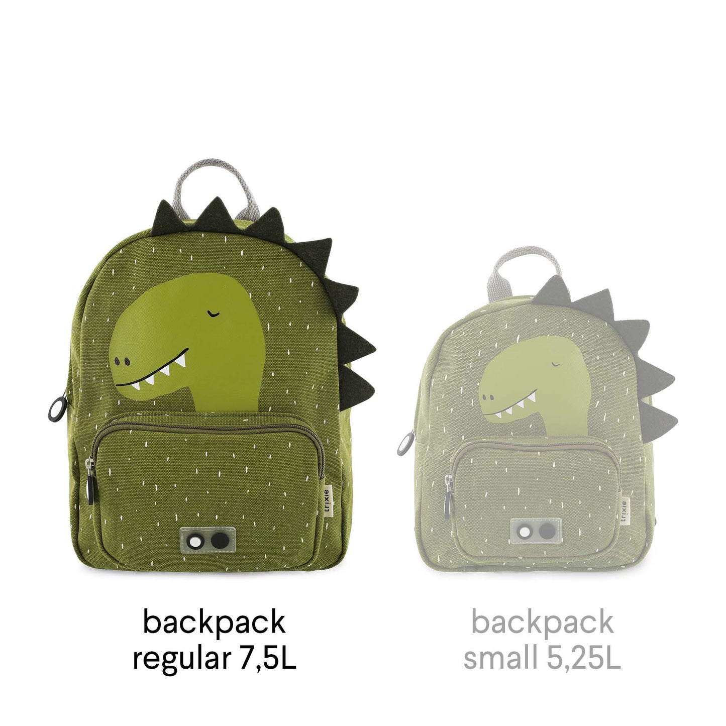 Grön Ryggsäck 7.5 liter för Barn - Herr Dinosaur