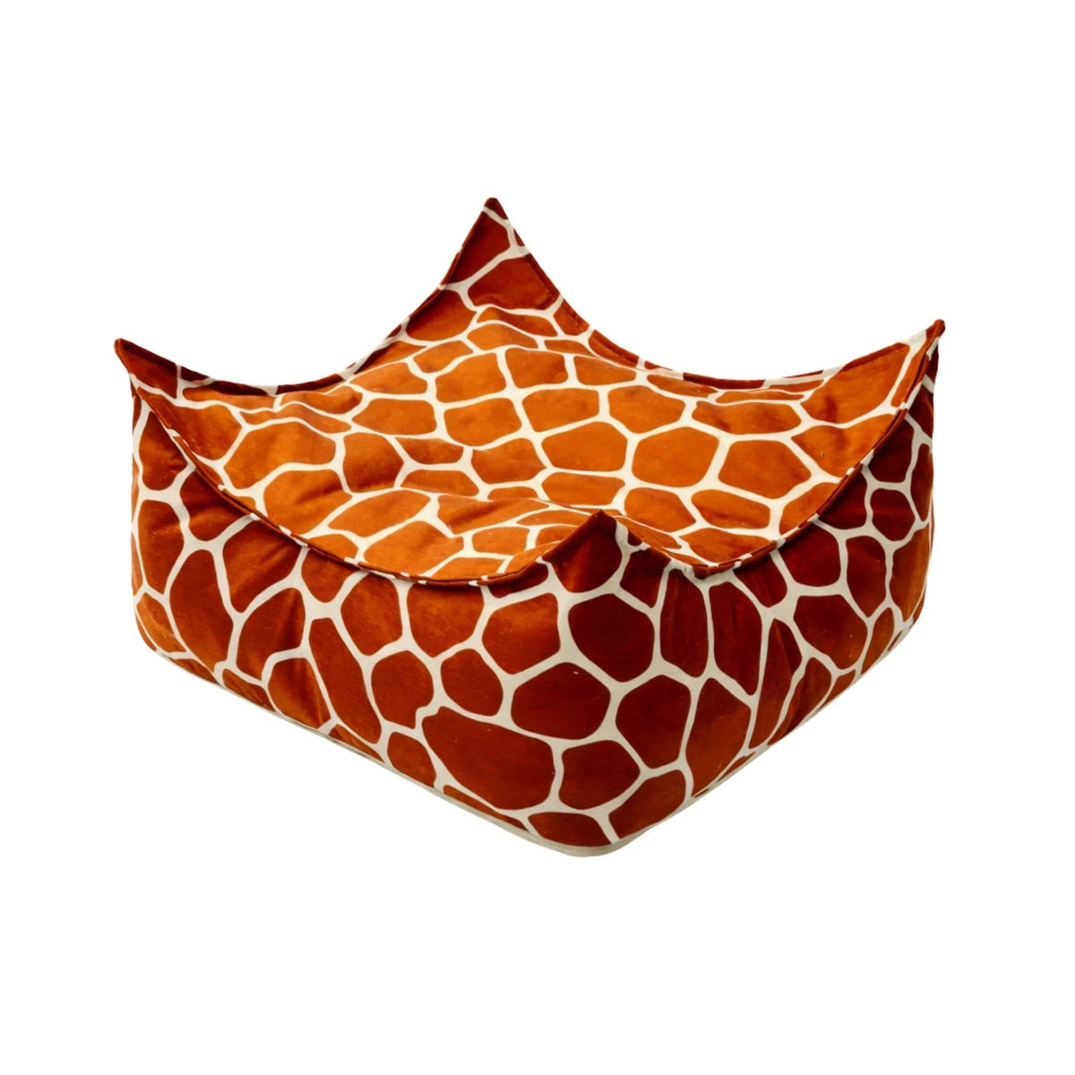 Sittpuff / Saccosäck För Barn - Giraffmönstrad