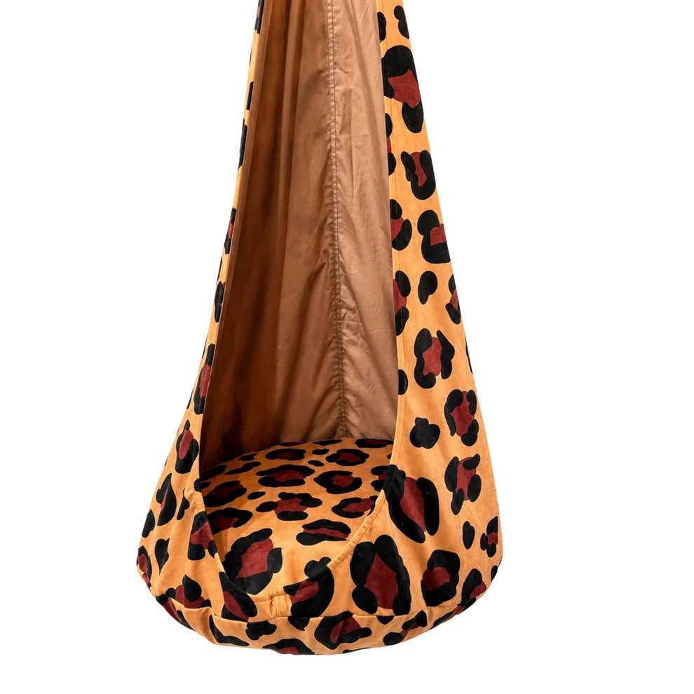 Kokong Hängstol / Gunga & Takkrok För Barn - Leopard