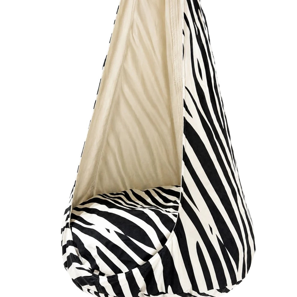 Kokong Hängstol / Gunga & Takkrok För Barn - Zebra XXL
