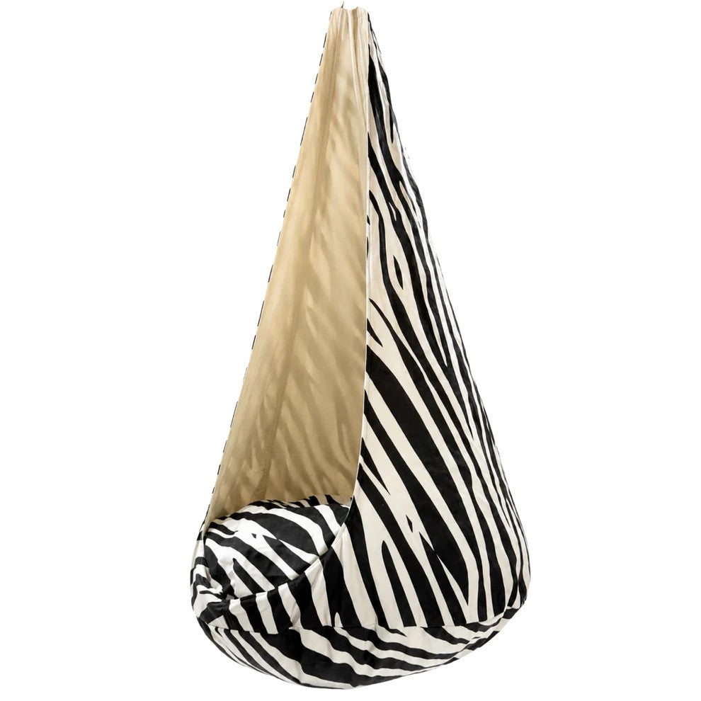 Kokong Hängstol / Gunga & Takkrok För Barn - Zebra XXL