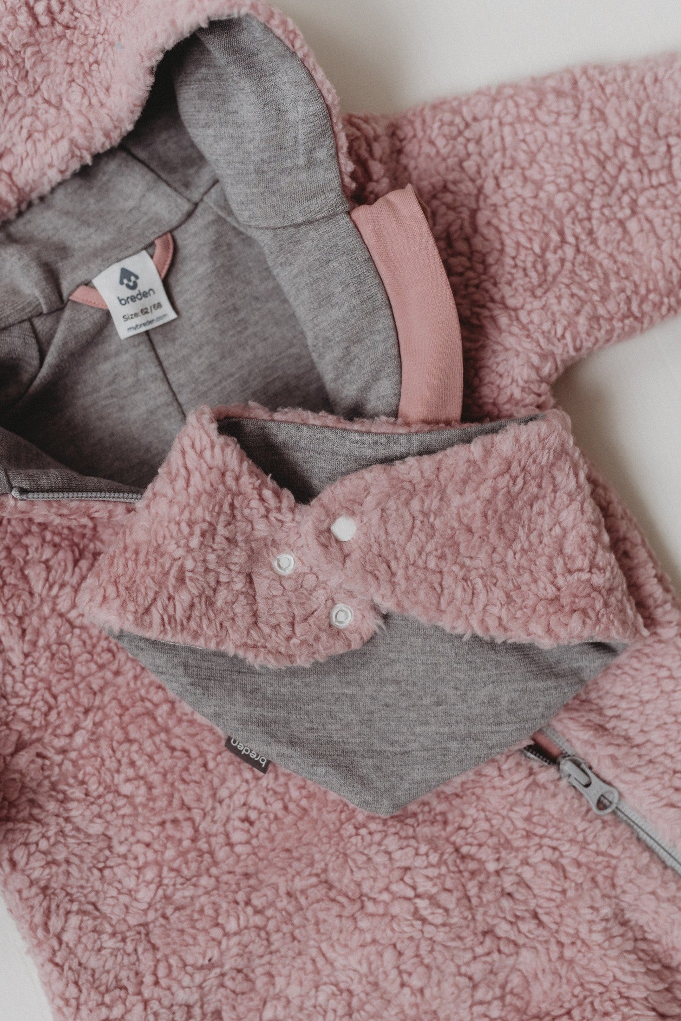 Rosa Merino Ull & Bomull Babyhalsduk - Teddytyg