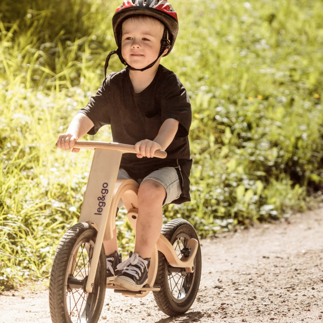 Tillägg för Leg&Go Springcykel - Fotstöd & Broms för Nedförsbacke