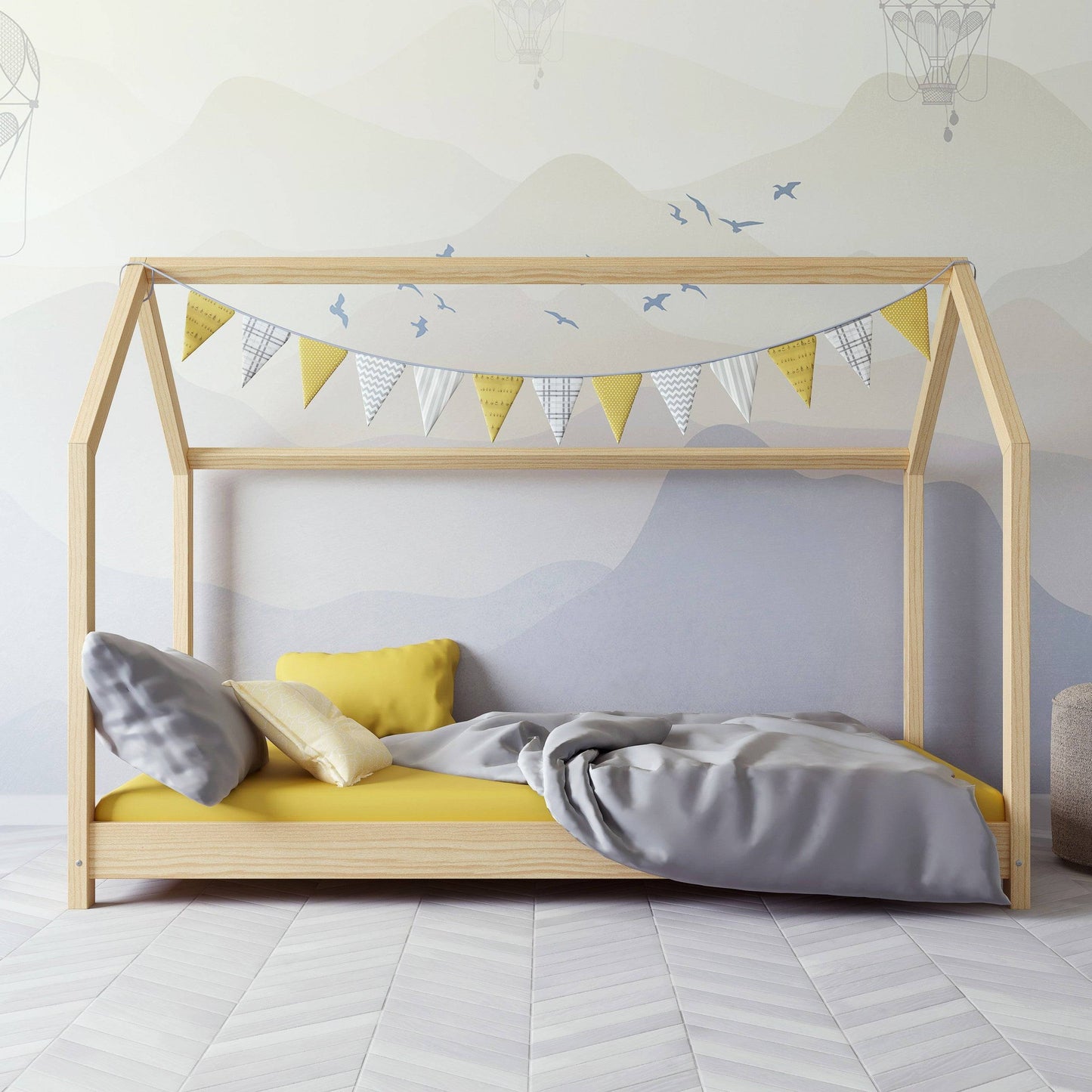 Montessori Hussäng För Barn i Trä - Bella - 3 Storlekar