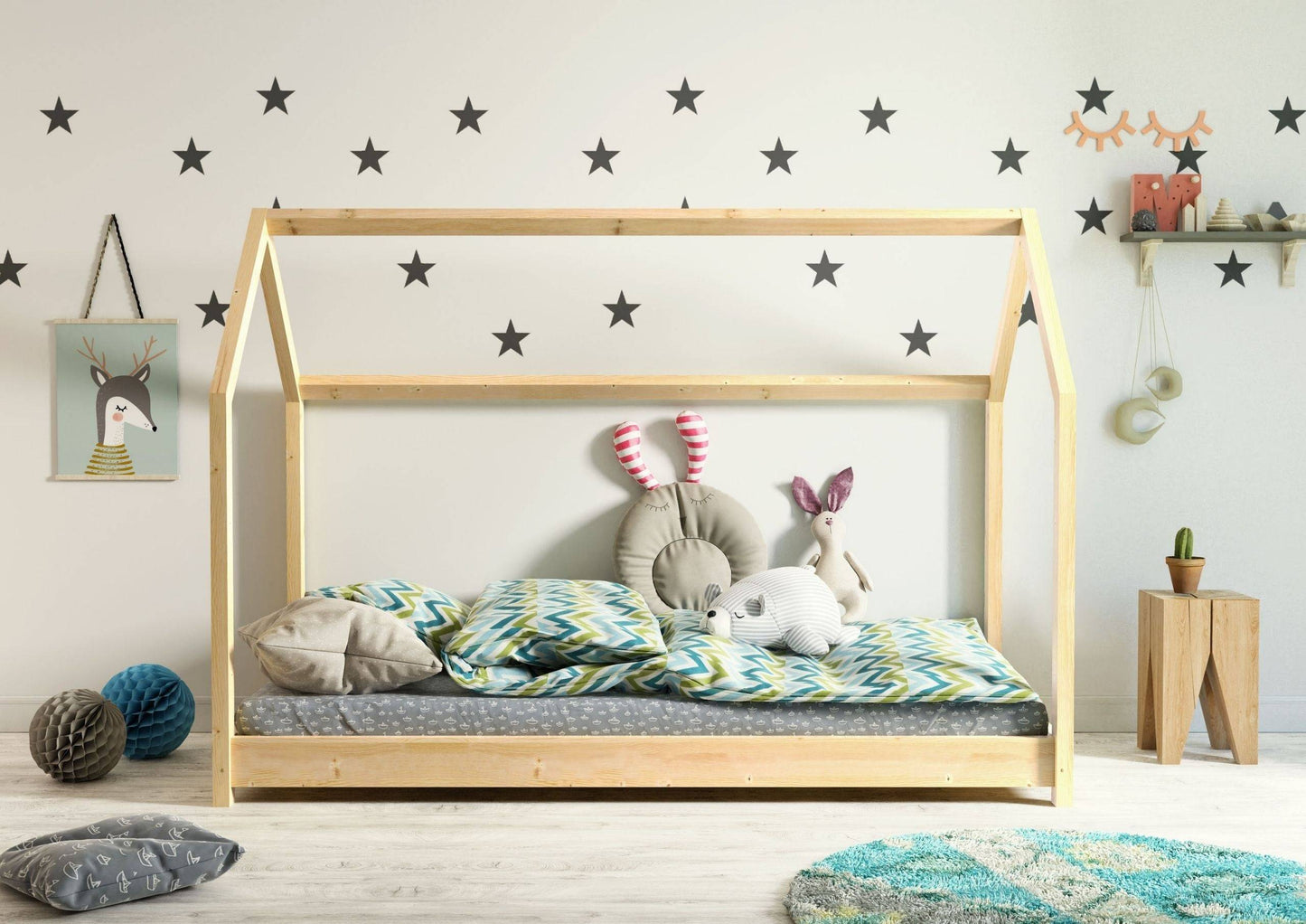 Montessori Hussäng För Barn i Trä - Bella - 3 Storlekar