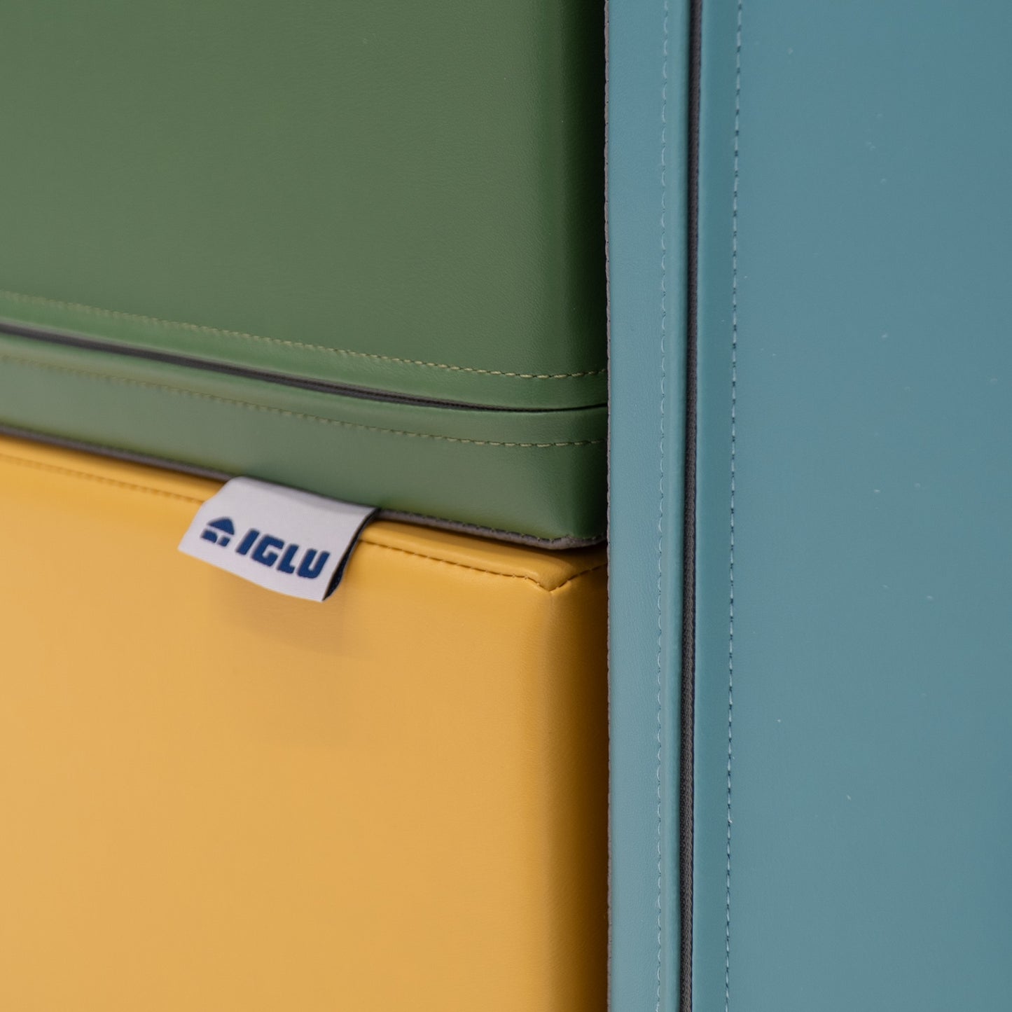 Stora Skum Byggklossar (6 delar) - Pastellfärgad Ekoläder