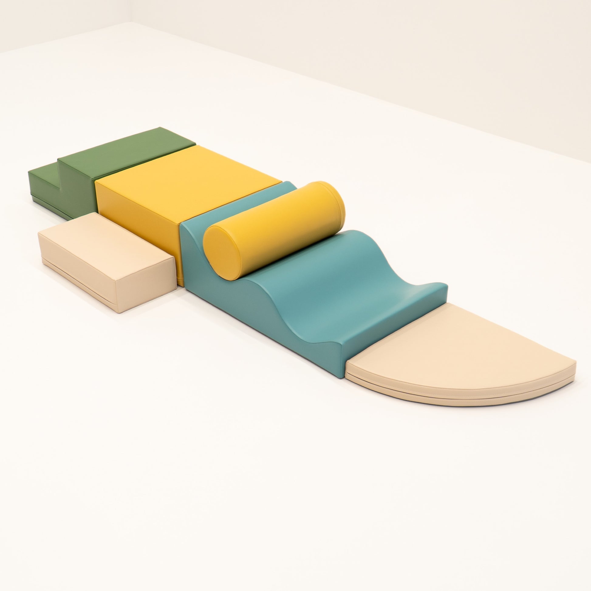 Stora Skum Byggklossar (6 delar) - Pastellfärgad Ekoläder