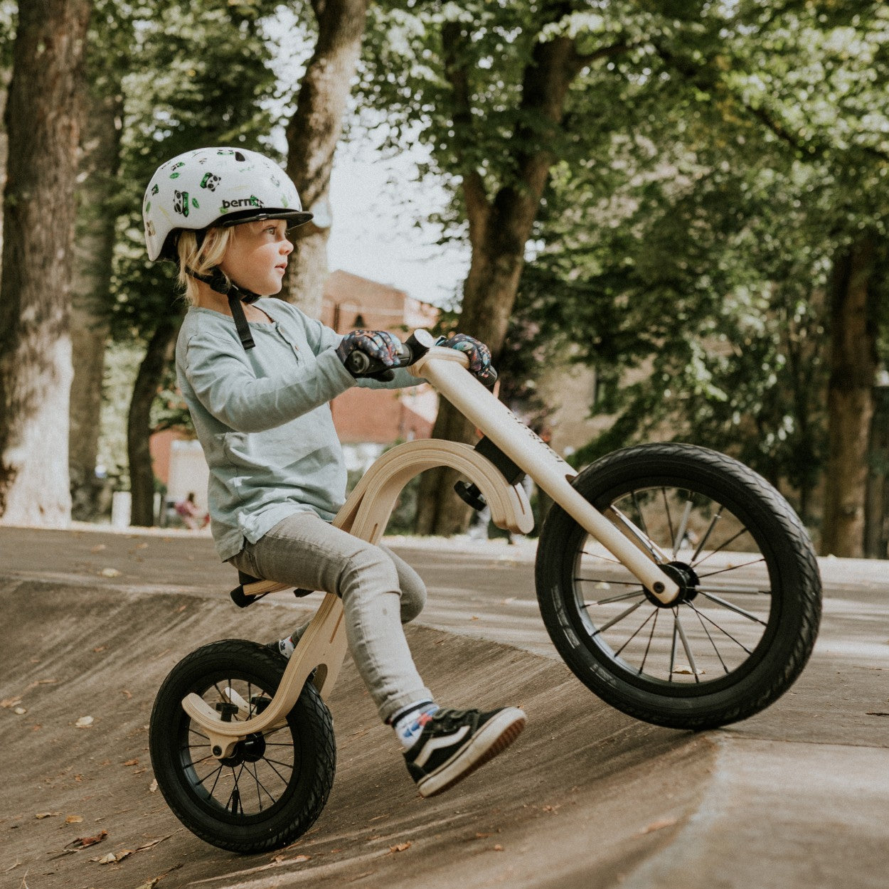 Leg&Go Springcykel i Trä - Omvandlingsbar Barncykel - 1 - 5 År