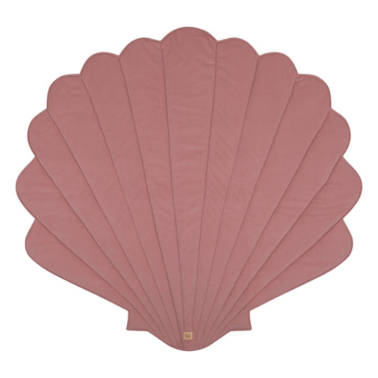 Ekologisk Bomull & Sammet Rosa Lekmatta - Gingkoblad