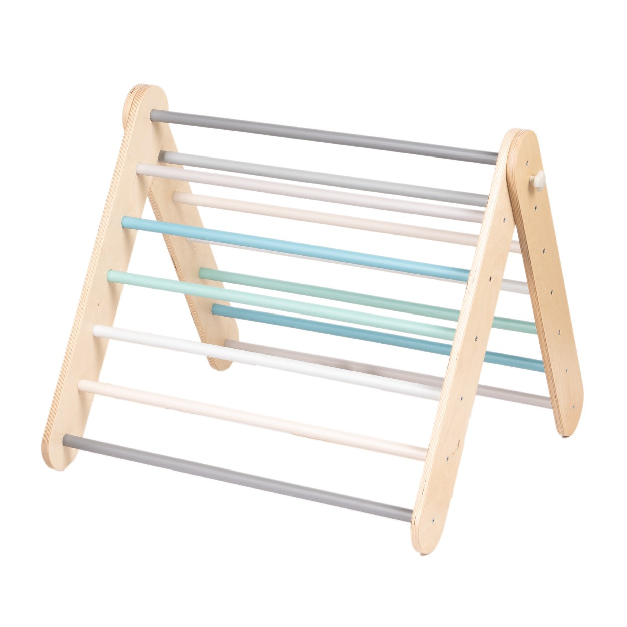 Montessori Klättertriangel / Klättervägg i Trä (6 mån–7 år) - Pastell