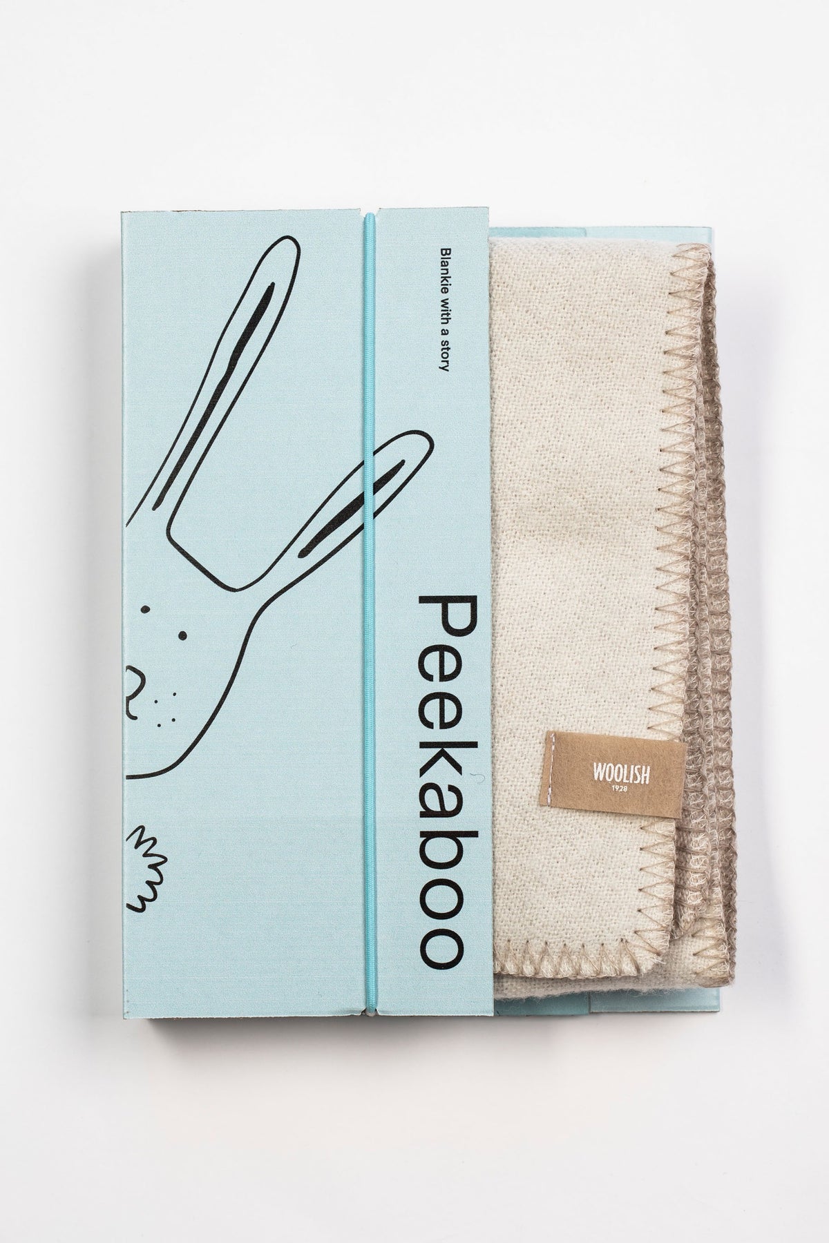 Beige Babyfilt i Merinoull – Kanin
