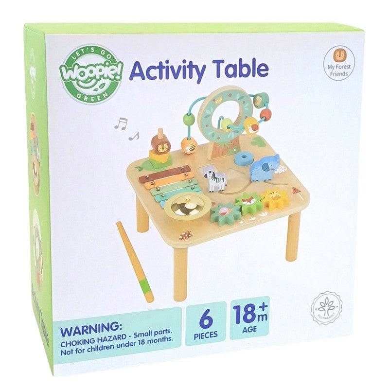 Musikalisk Aktivitetsleksak i Trä - Sensorisk Labyrint 5-i-1